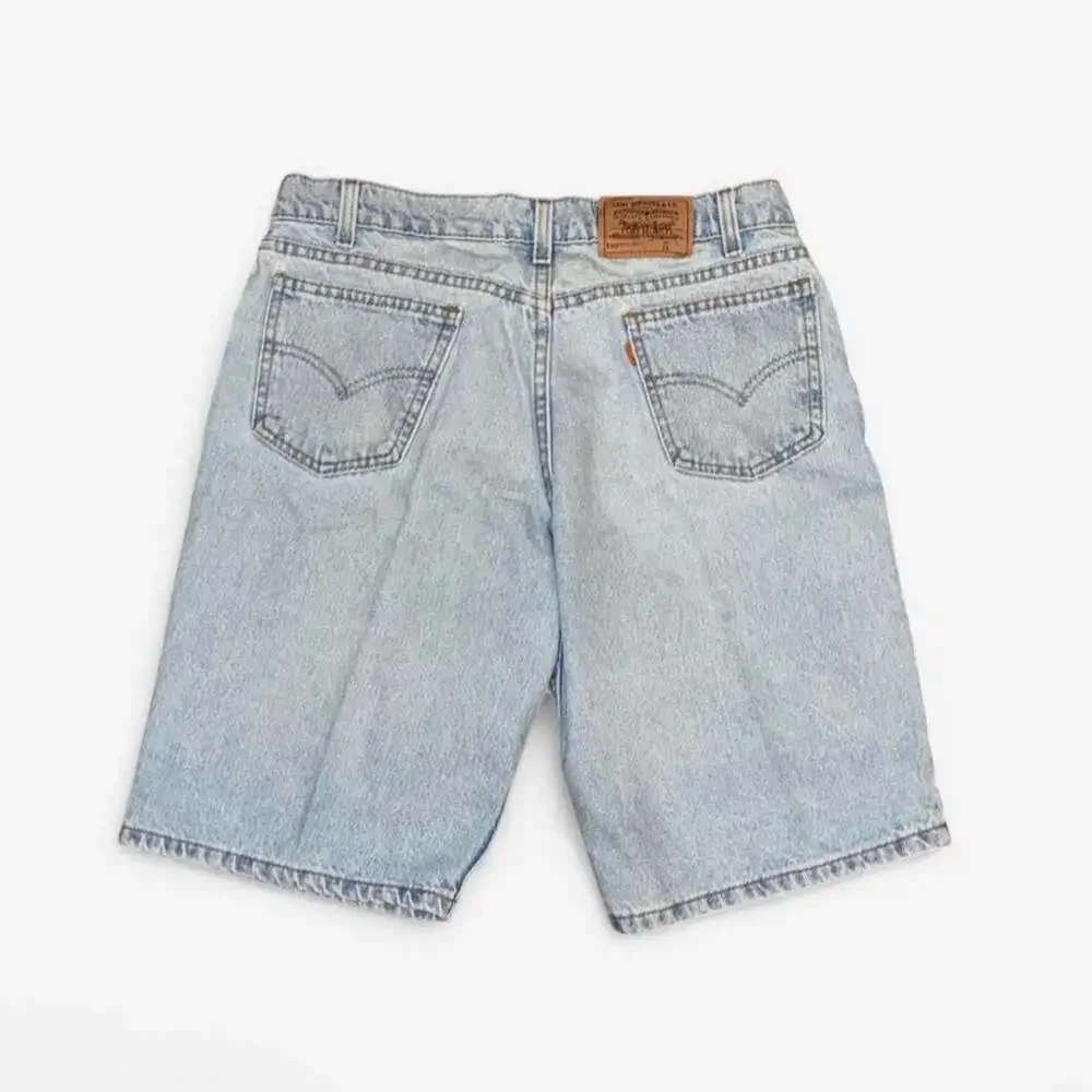 Vintage Levi's 550 Orange Tab Denim Shorts